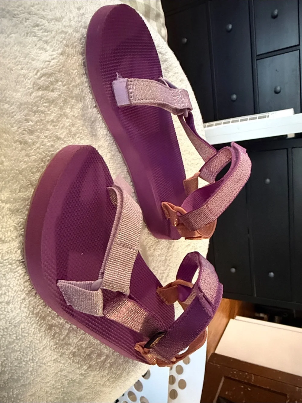 Teva Purple Kids Sport Sandals with Adjustable Straps